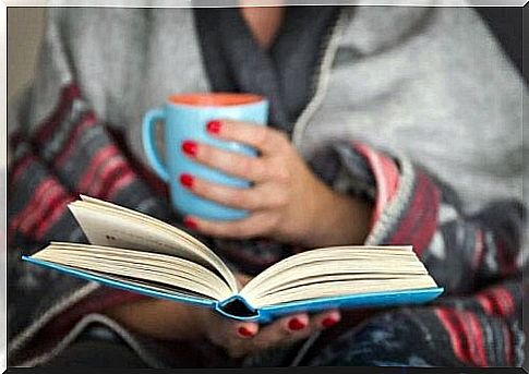 Woman reading book to nurture mental health during lockdown