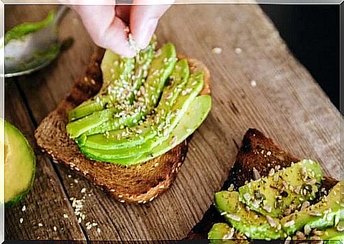 Toast with avocado tomato and cheese