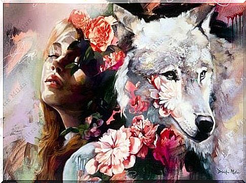 Wolf and a girl