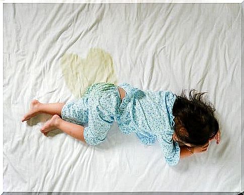 One of the symptoms of juvenile diabetes is polyuria, which is sometimes responsible for bedwetting