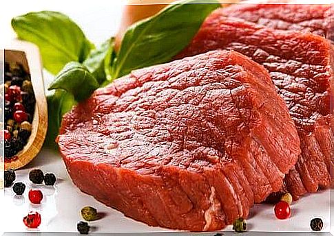 Red meat contains many purines