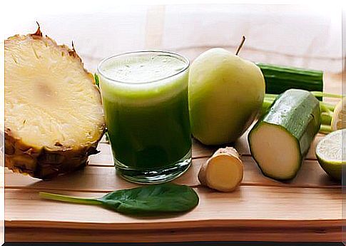 Get rid of fluid retention with pineapple, cucumber and horseradish