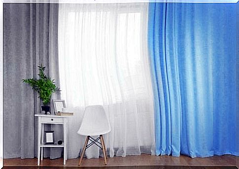 Blue, gray and white curtains can help us choose the right curtains for the home