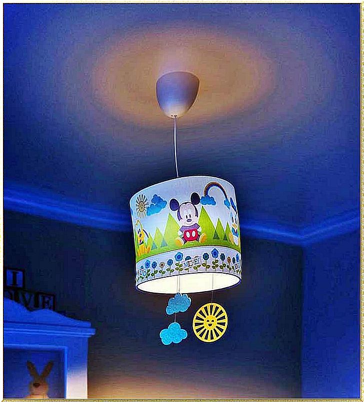 A mickey mouse lampshade