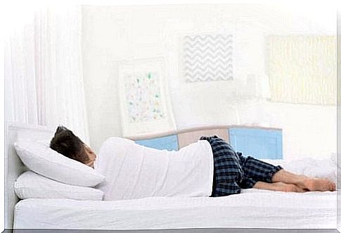 Man sleeping on side on recommended mattress