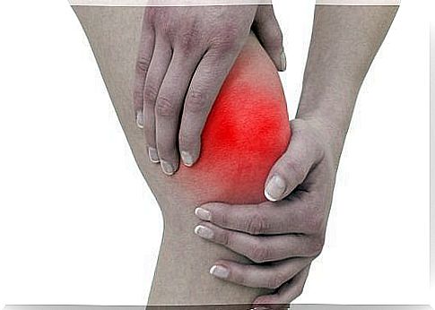 Person with knee pain