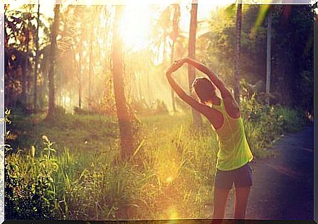 running in nature