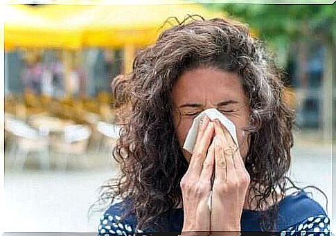 Woman has allergy caused by high heat