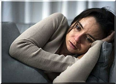 Woman experiences depression as part of perinatal grief