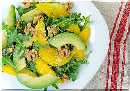 Mango is a fruit that gives your salads a distinctive flavor